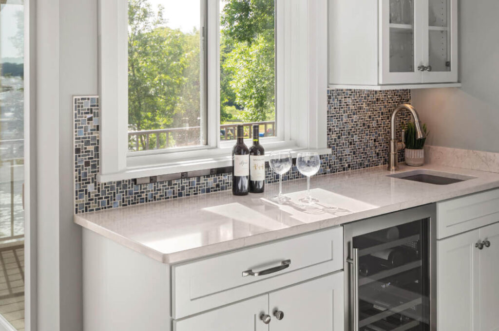 Marvin Elevate Fiberglass Clad, Painted Wood Gliding Window