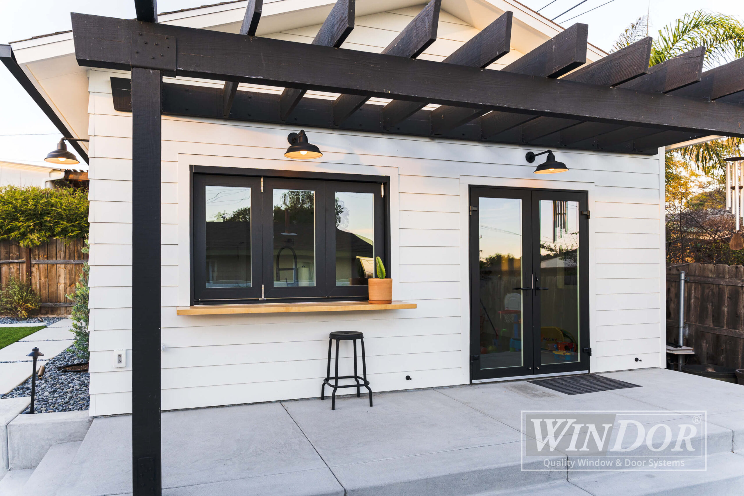 windor-3750-folding-window-french-swing-door-black-exterior-san-diego